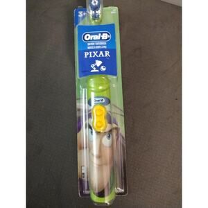 Oral-B Pixar Kids Electric Toothbrush Green Battery Rotating Brush Boys 3+ Yrs